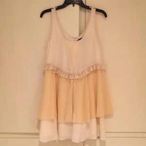 Elizabeth and James Cream Silk Party Dress